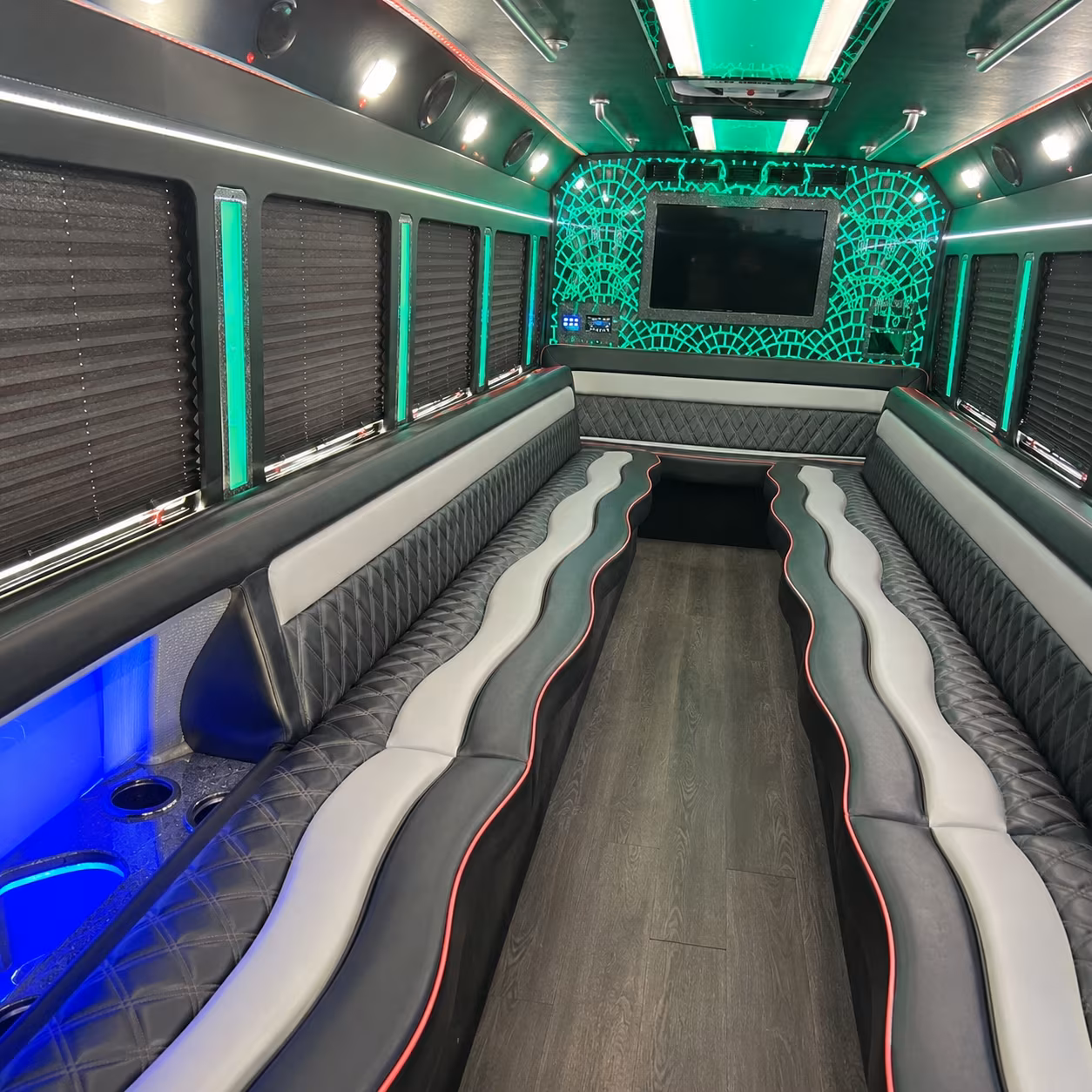 compton wedding party bus rental